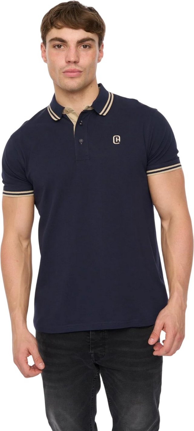 Crosshatch - "Mackerby" Poloshirt für Herren (Marine)
