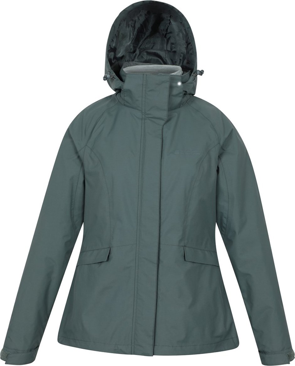 Mountain Warehouse - "Thunderstorm II" Jacke, wasserfest 3 in 1 für Damen (Helles Khaki)