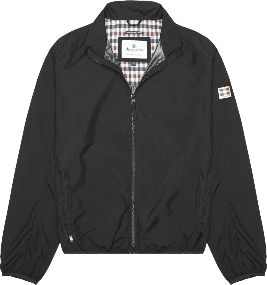 Aquascutum Active Rlg Windbreaker Schwarze Jacke