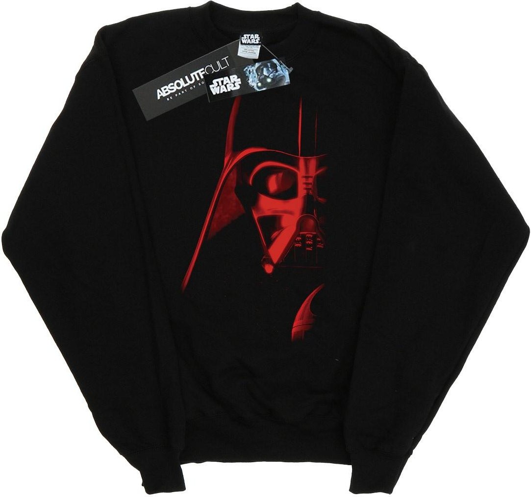 Star Wars Mens Vader Red Face Sweatshirt (Noir)