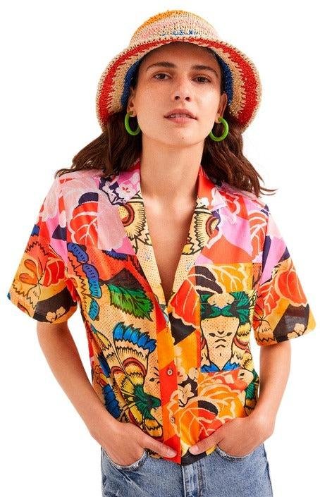 Desigual Damen Shirt Orange