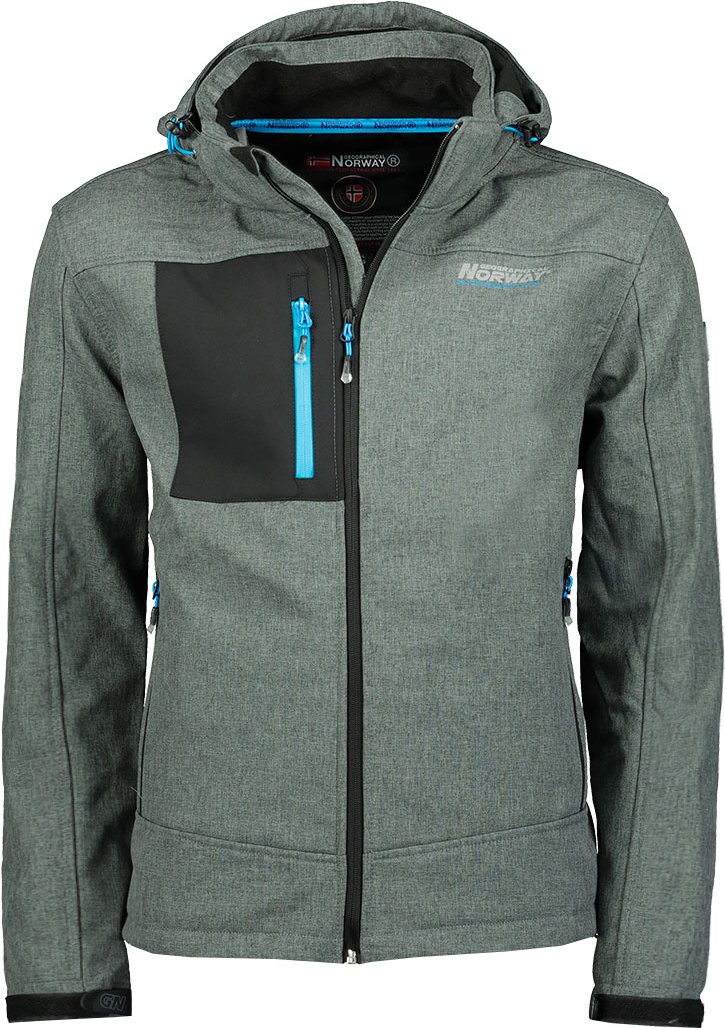 Geografische Norwegen-Jacke für Herren. Die Jacke ist aus hochwertigem Polyester gefertigt und hat ein warmes Innenfutte...