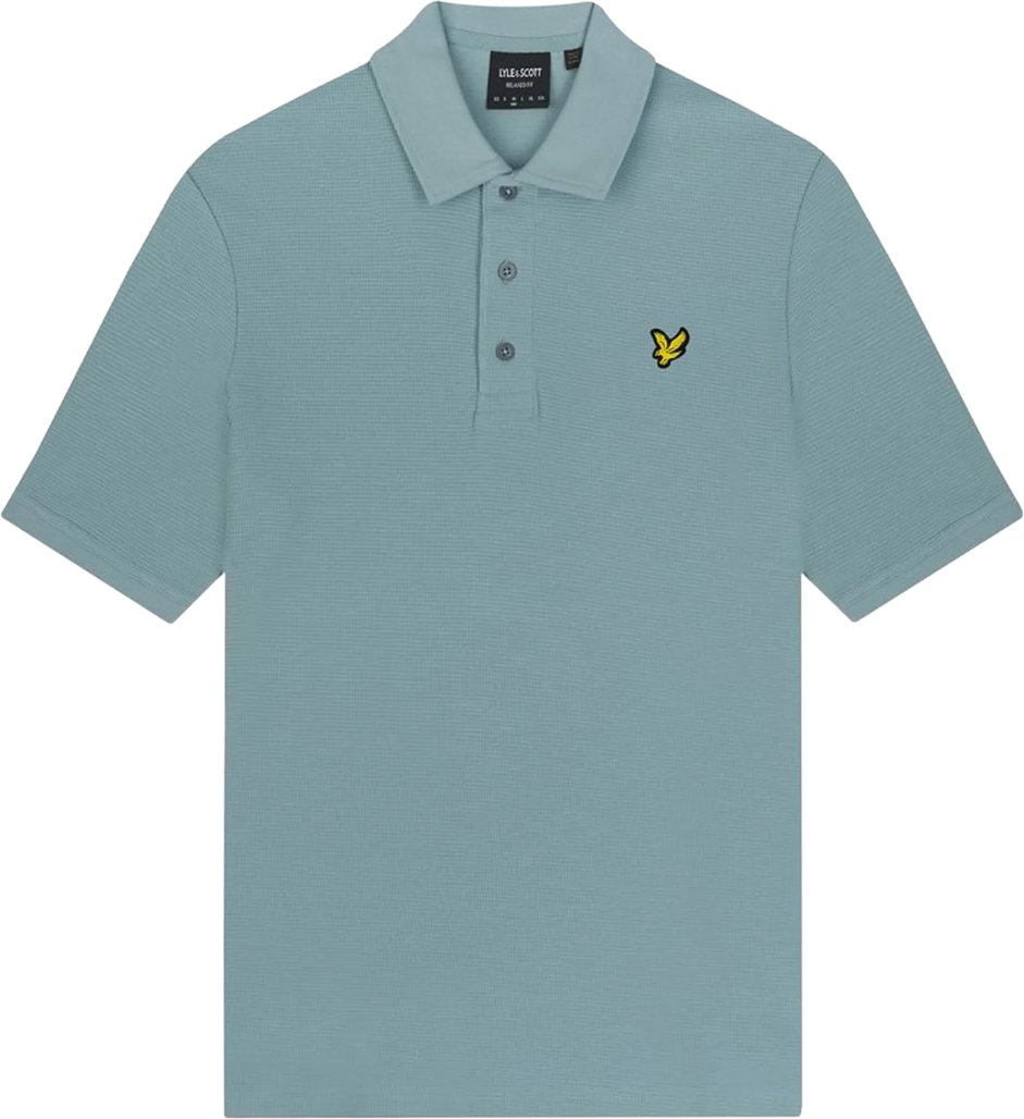 Schieferblaues Milano-Poloshirt von Lyle & Scott