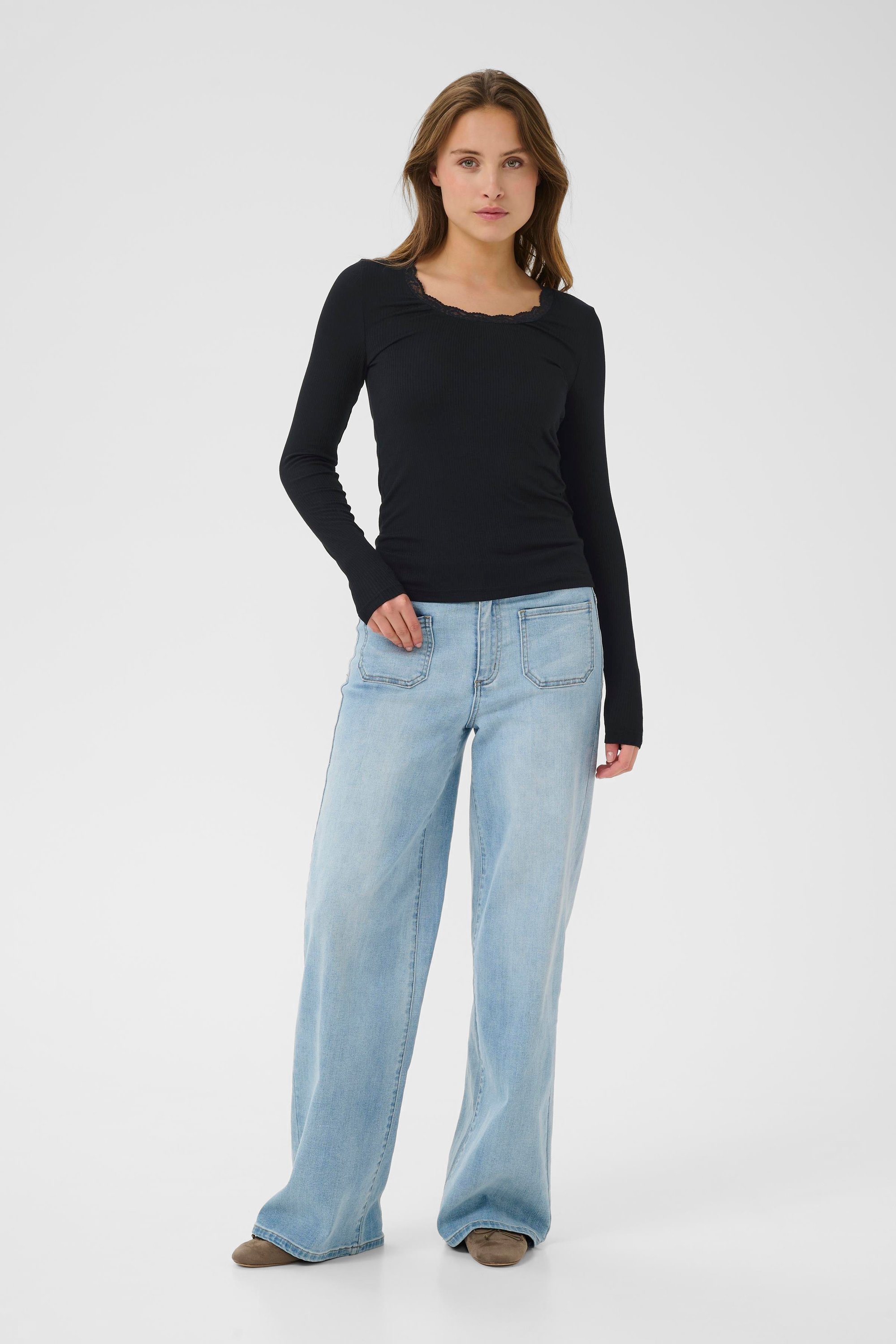 Langarm-Shirt KAomi Slim fit black