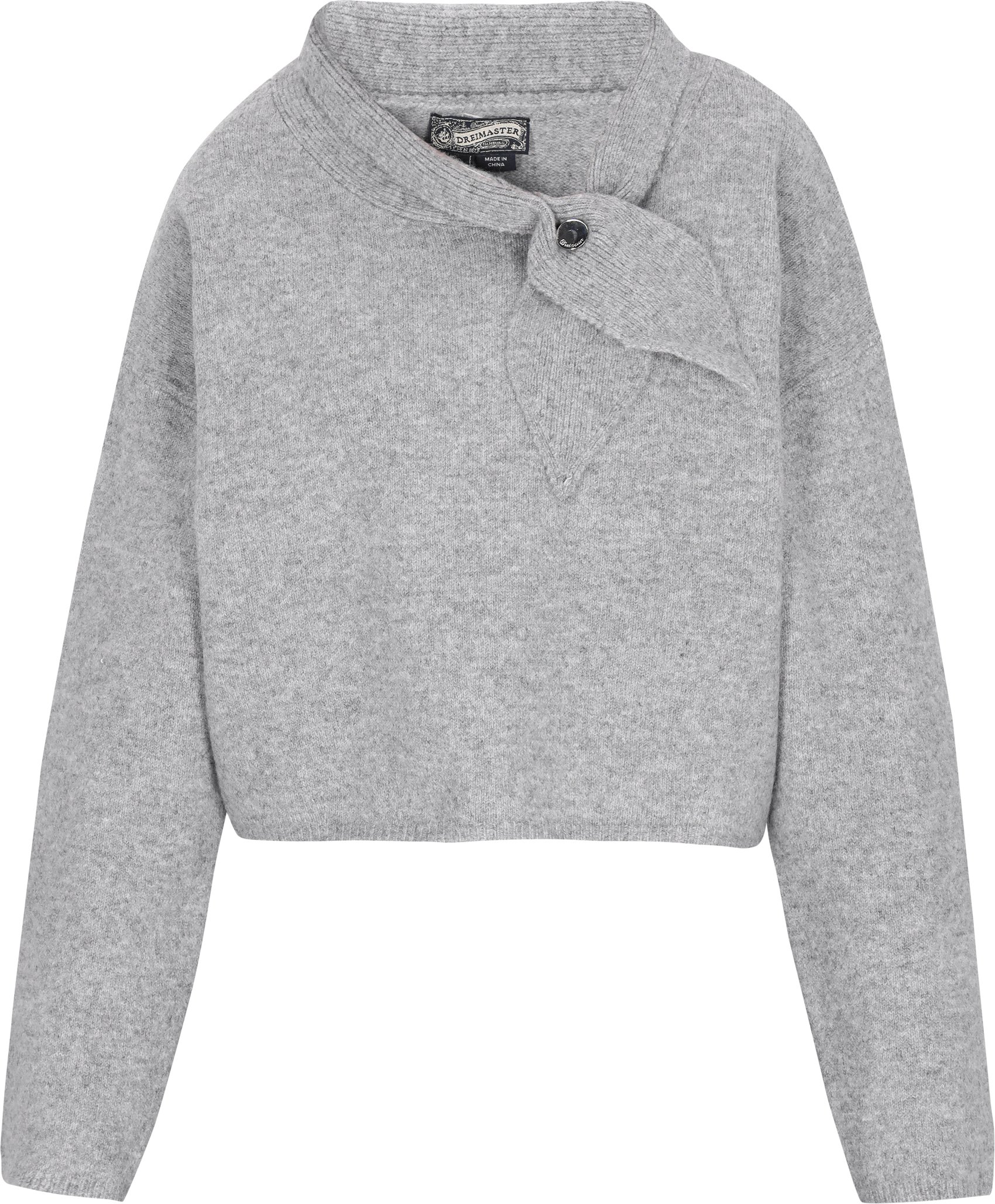 Dreimaster Pullover Frauen Graumelange