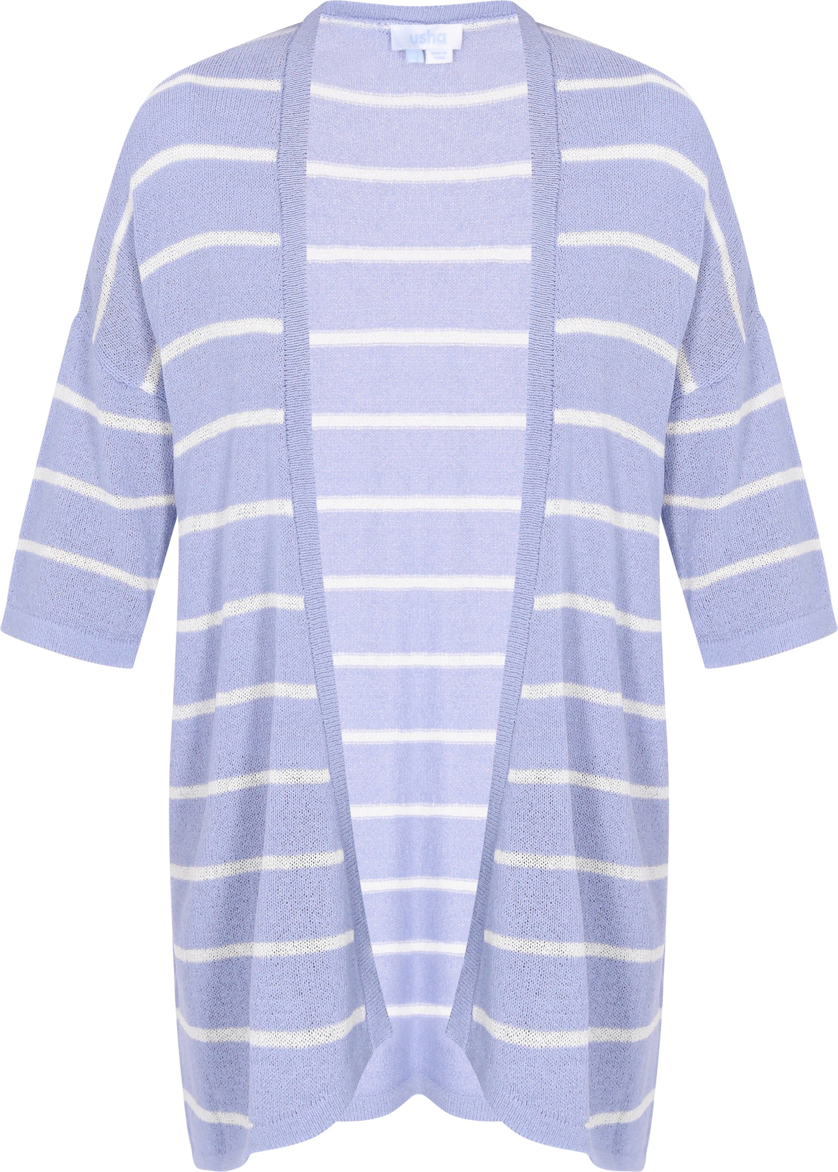 Thumbnail - usha Strickjacke Frauen hellblau cremeweiß