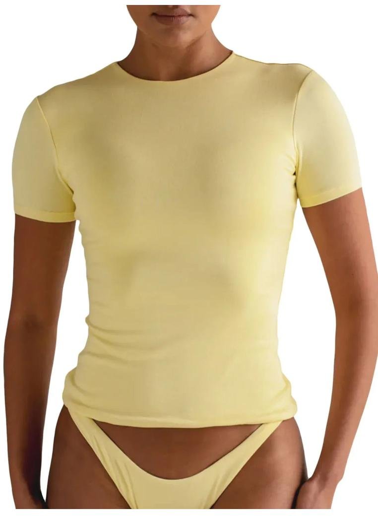 Thumbnail - Damen Rundhalsshirt mit kurzen Ärmeln für Schwimmen