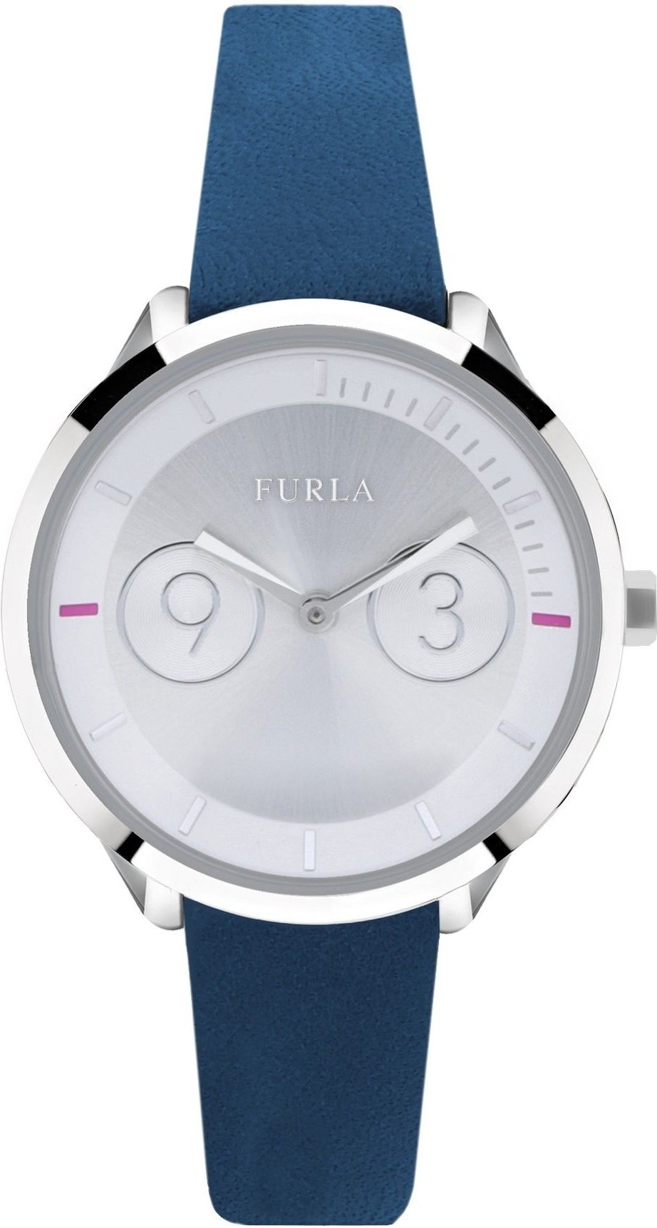 Furla R4251102508 Metropolis 31mm 2H Silbernes Zifferblatt Blau