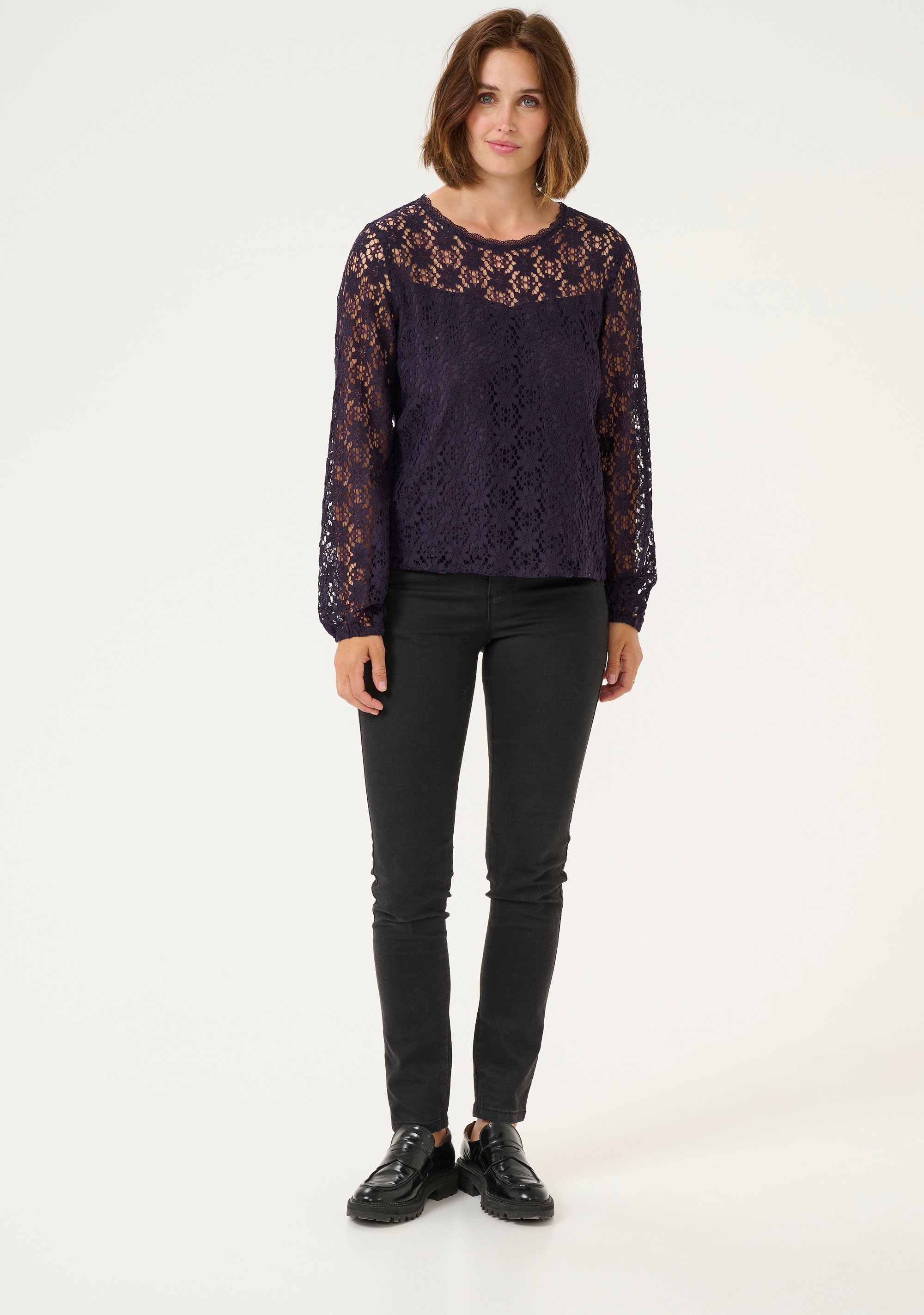 Langarm-Bluse Regular fit Dawn Purple