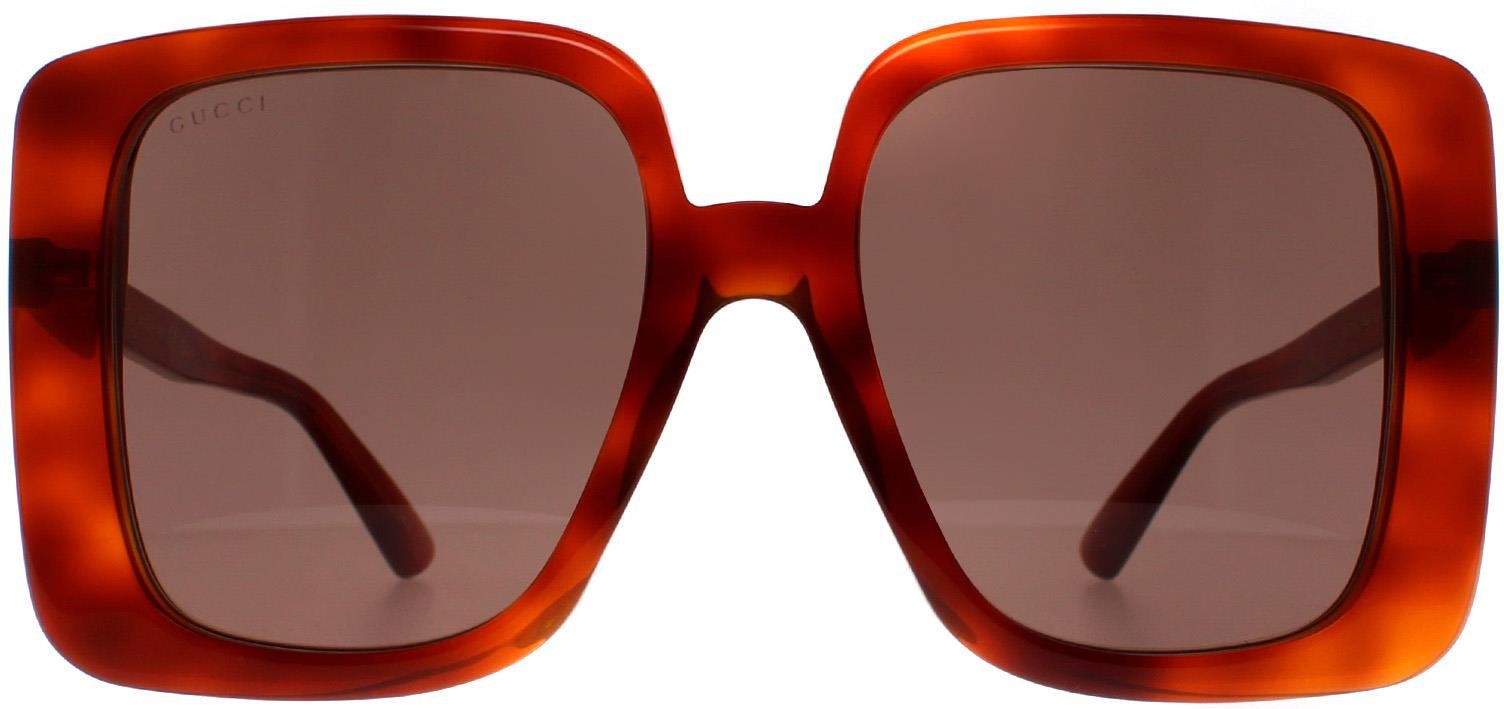 Gucci Quadrat Damen Havana Braun GG1314S