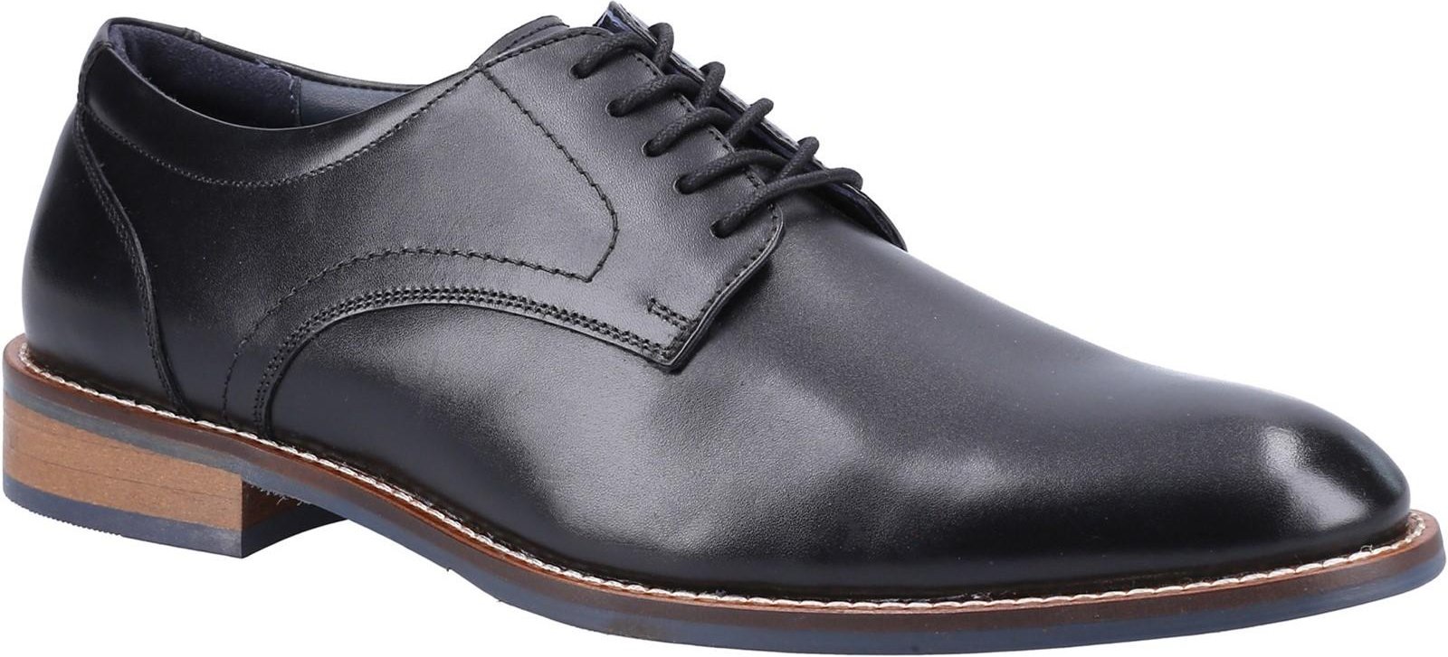 Thumbnail - Hush Puppies - "Damien" Schuhe für Herren, Leder, Zum Schnüren (Schwarz)