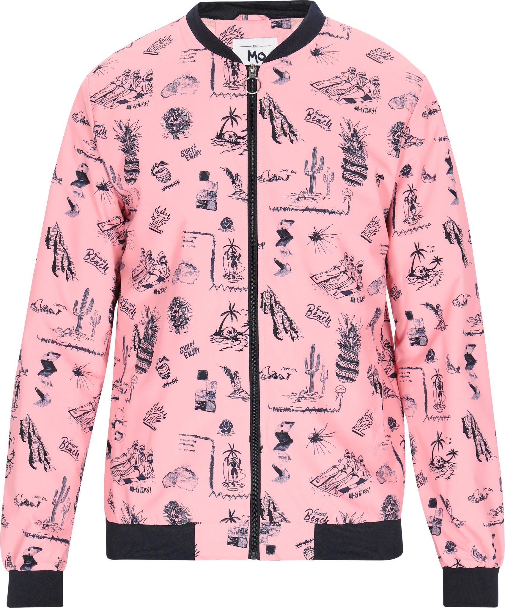 Mo Jacke Männer rosa mehrfarbig