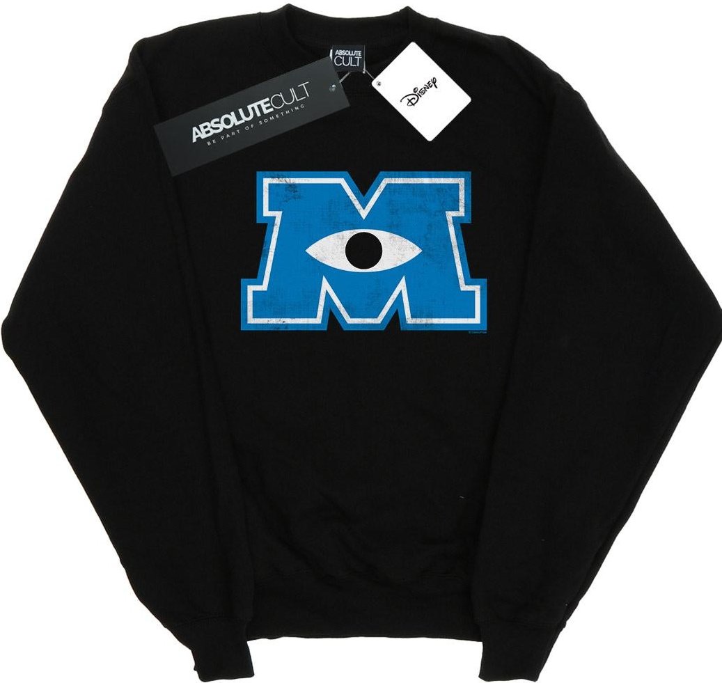 Disney - "Monsters University Monster M" Sweatshirt für Herren (Schwarz)
