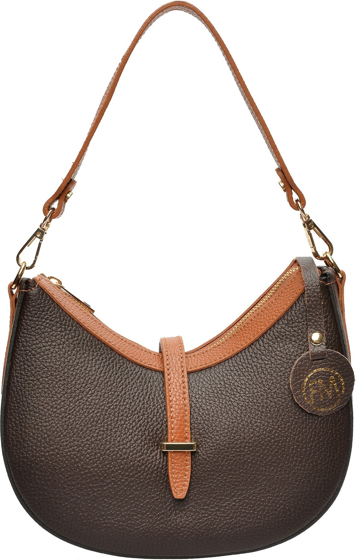 Roberta M Bordeaux Leder Tasche