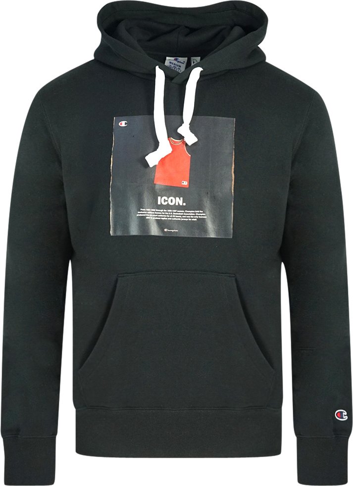 Champion Icon Logo Schwarz Hoodie