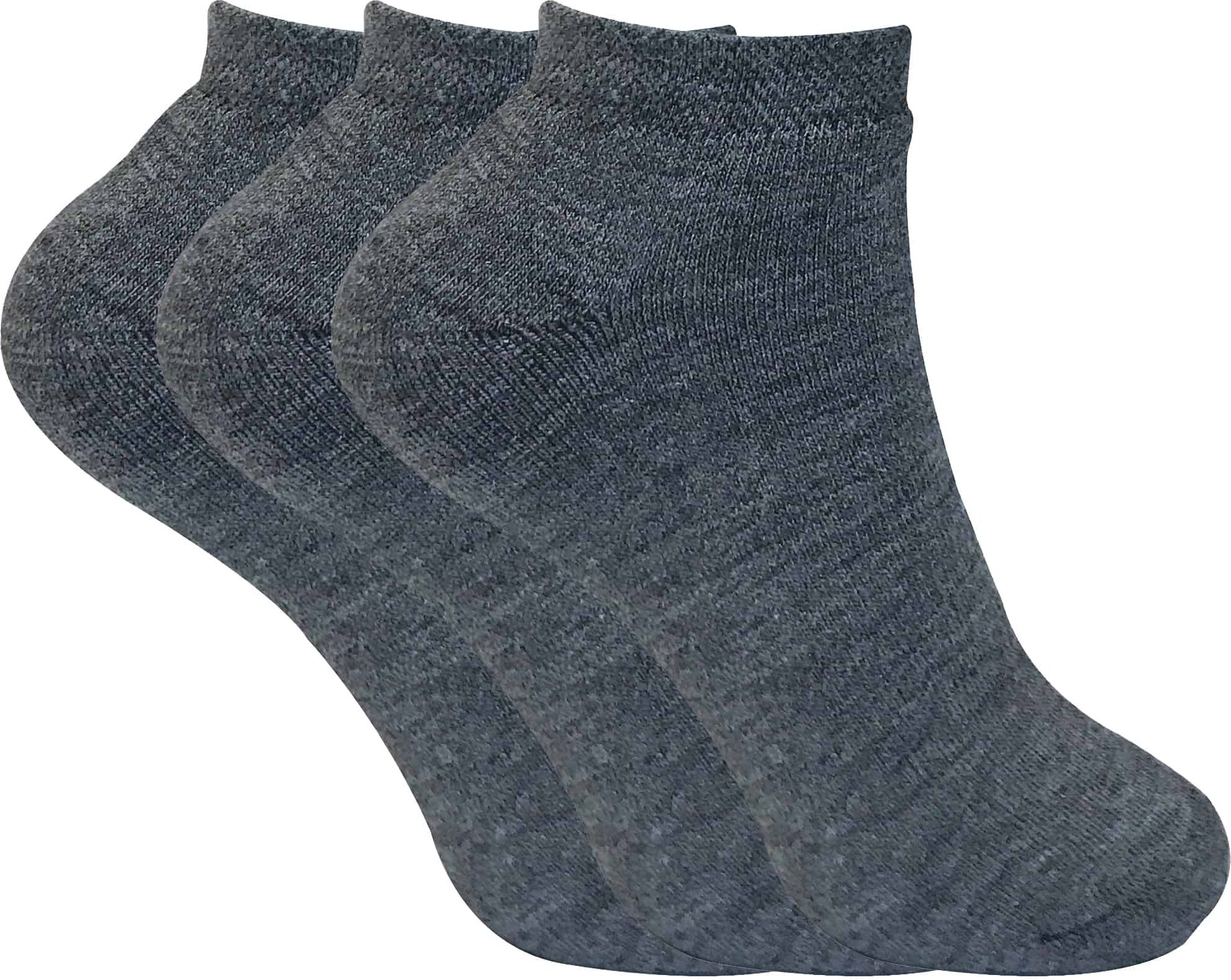 3 Paar Damen gepolstert farbigen Low Cut Ankle Thermal Trainer Socken