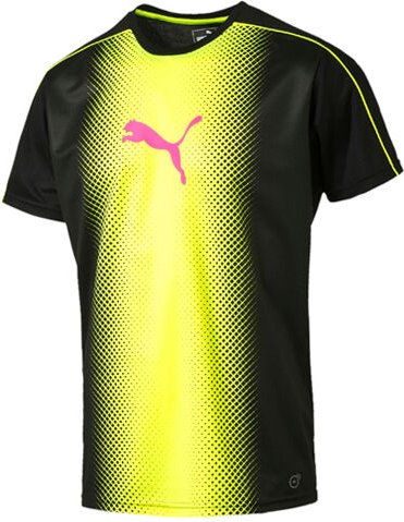 Puma it Evo TRG Touch Cat Graphic Black Yellow Herren T-Shirt 654843 57