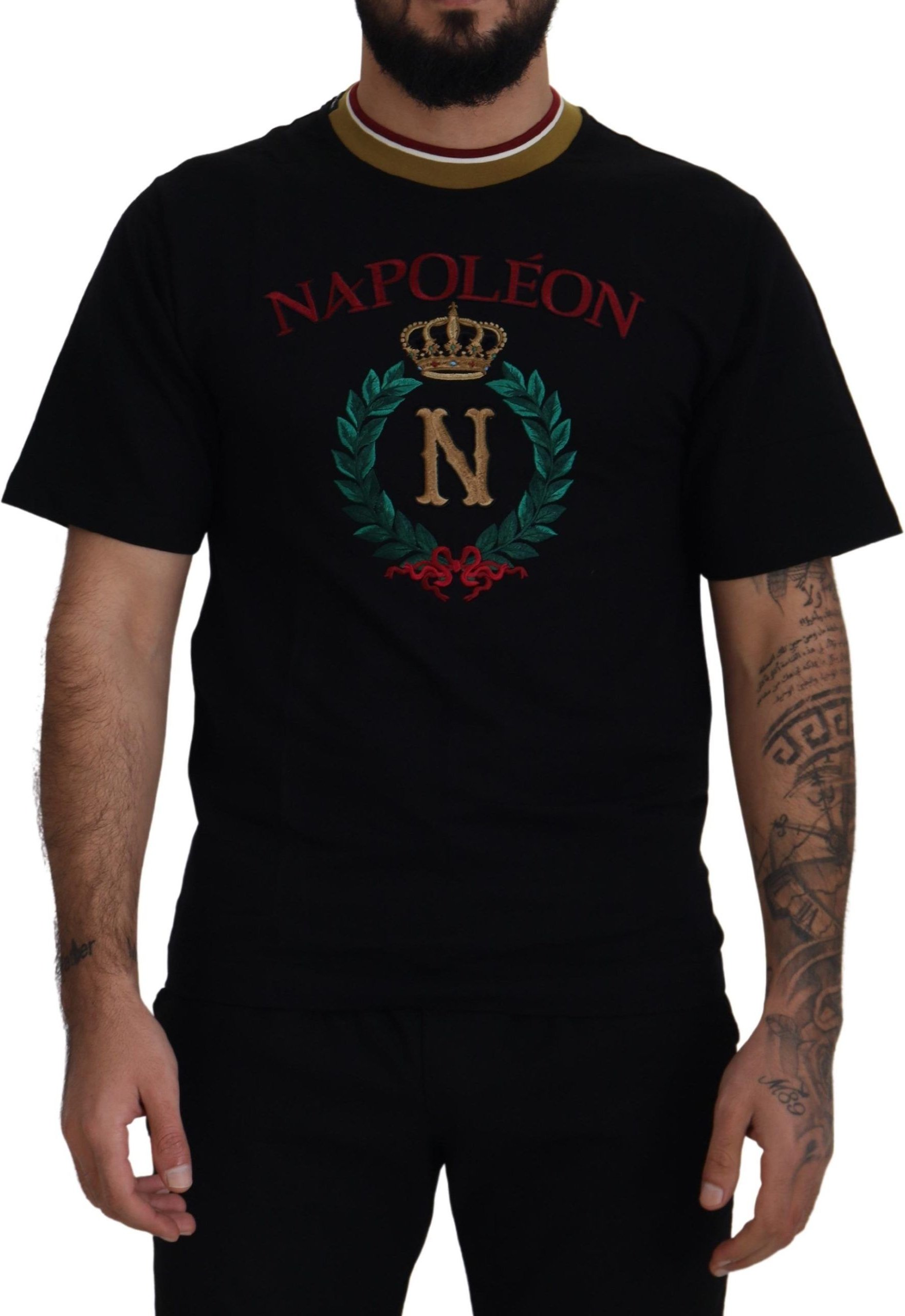 Napoleon T-Shirt mit gestickter Krone