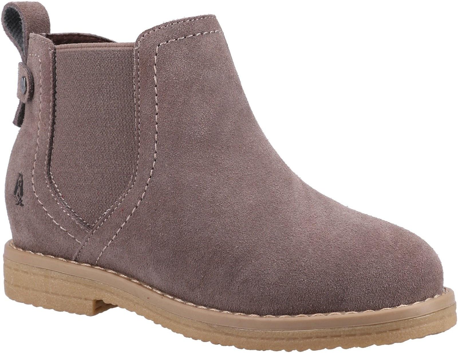 Hush Puppies Girls Mini Maddy Stiefelette aus Wildleder (Grau)