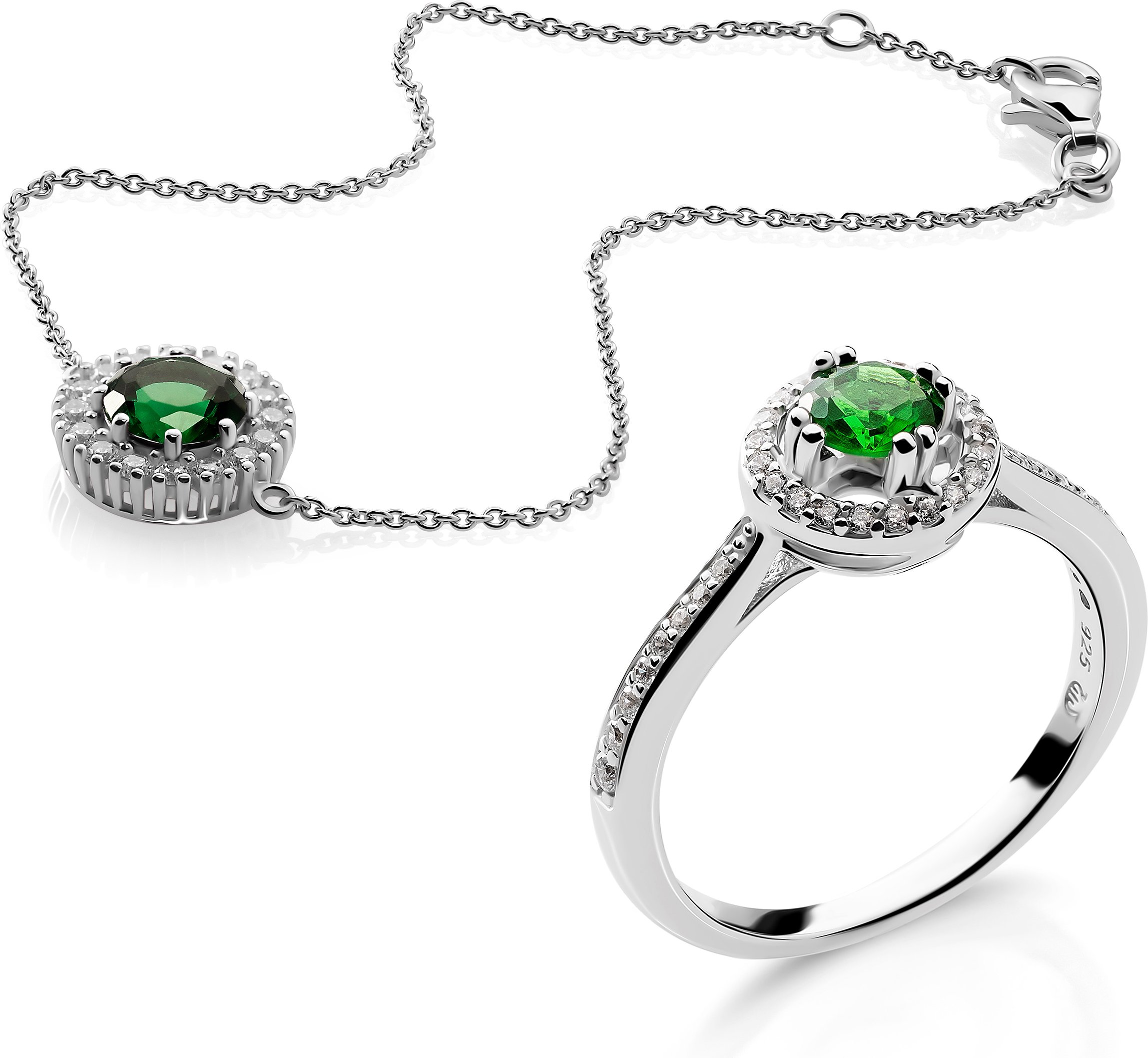 Orphelia 'Kaia' Damen-Set aus 925er Sterlingsilber: Armband + Ring – Silber SET-7477/EM