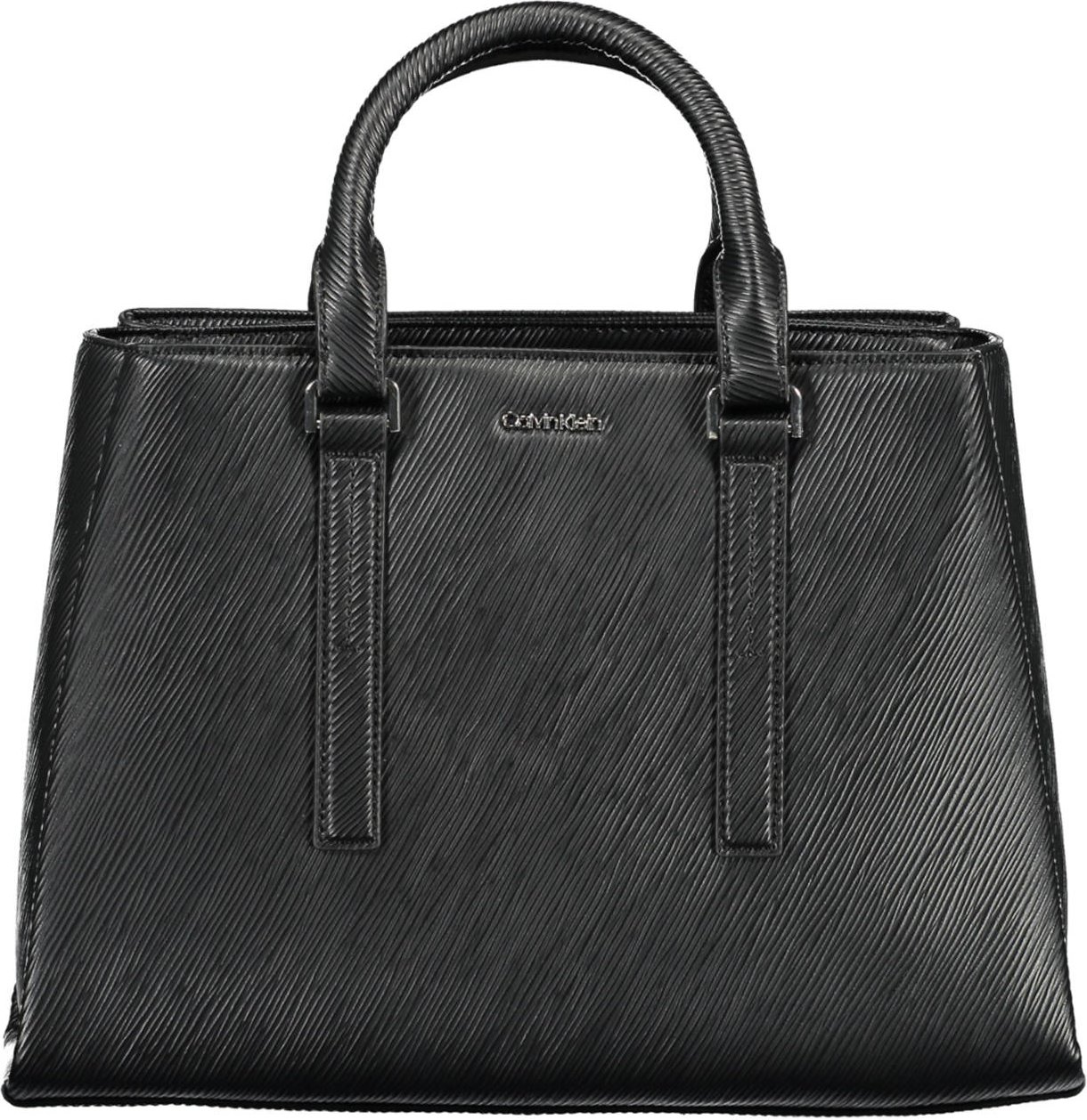 Calvin Klein Damen schwarze Polyester-Handtasche
