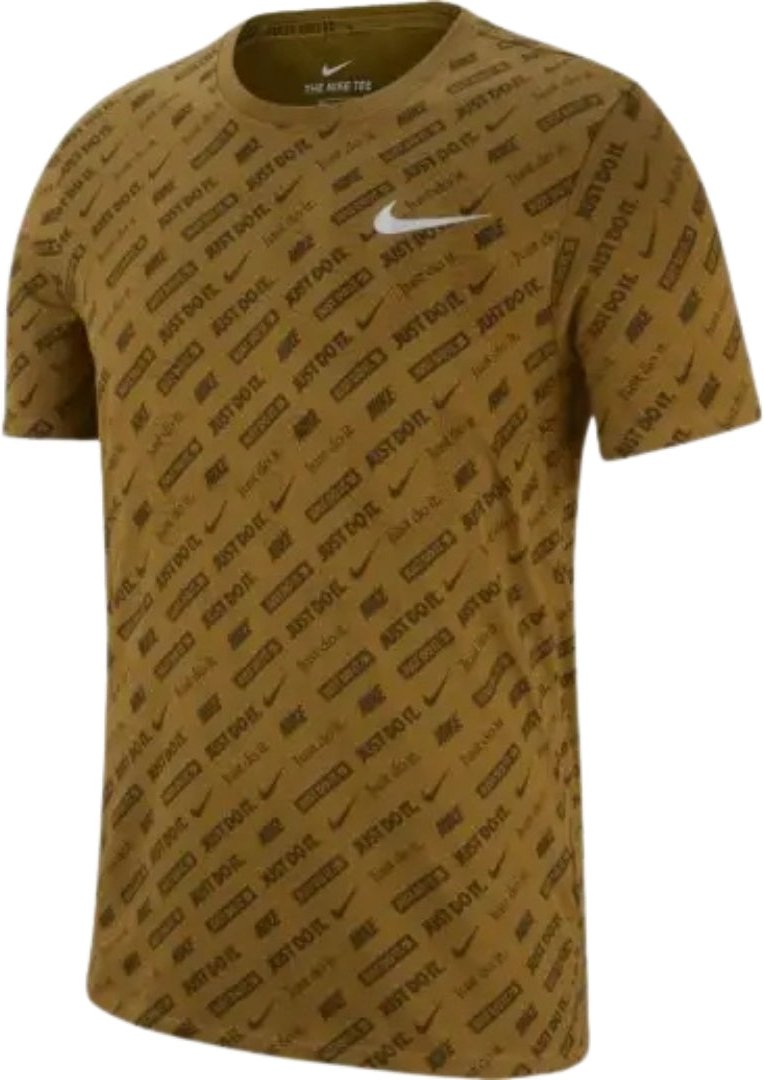Thumbnail - Nike Dri-Fit T-Shirt mit durchgehendem Logo in Khakigrün