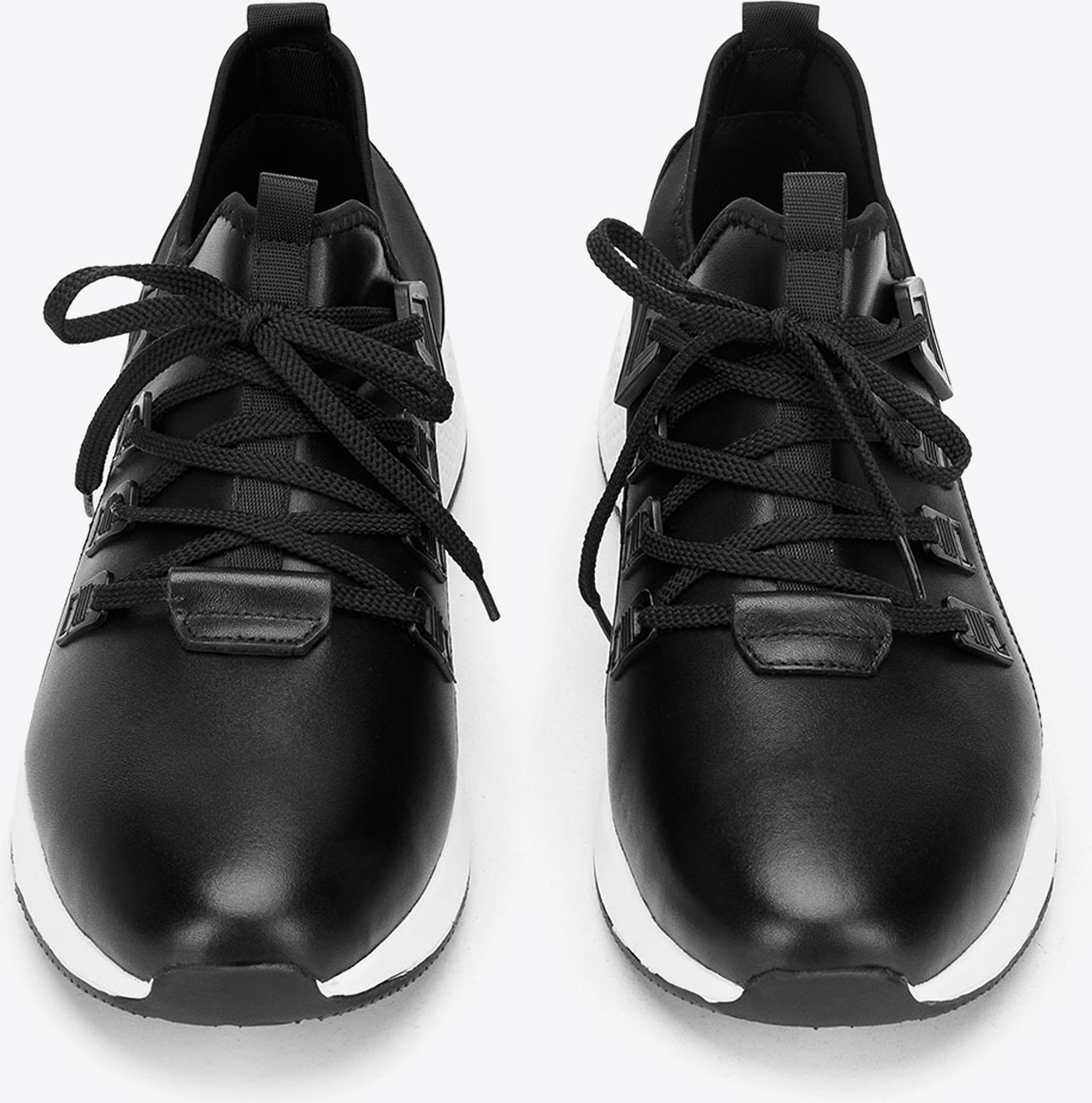 Wittchen Herren-Sneaker aus Leder und Stoff, schwarz