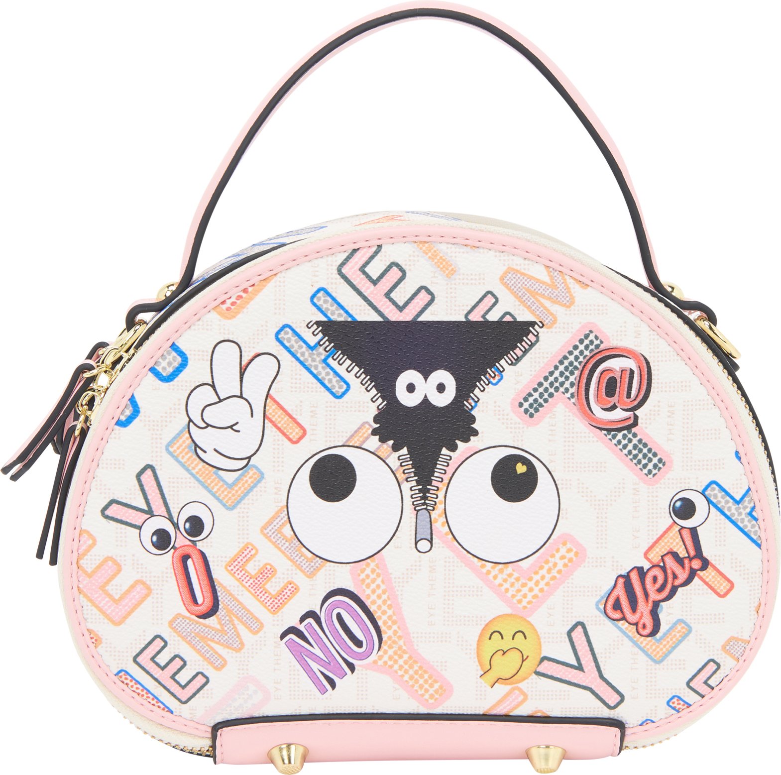 Mymo Handtasche Handtasche Frauen Weiß Rosa