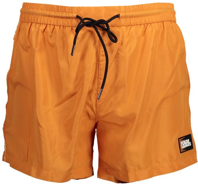 Karl Lagerfeld Arancione Polyester Herren Badeboxer