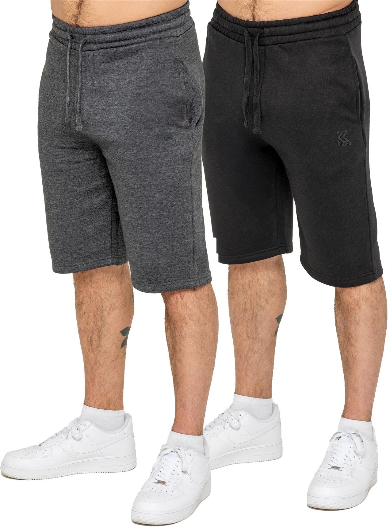 Kruze | Herren Fleece Shorts 2er Pack
