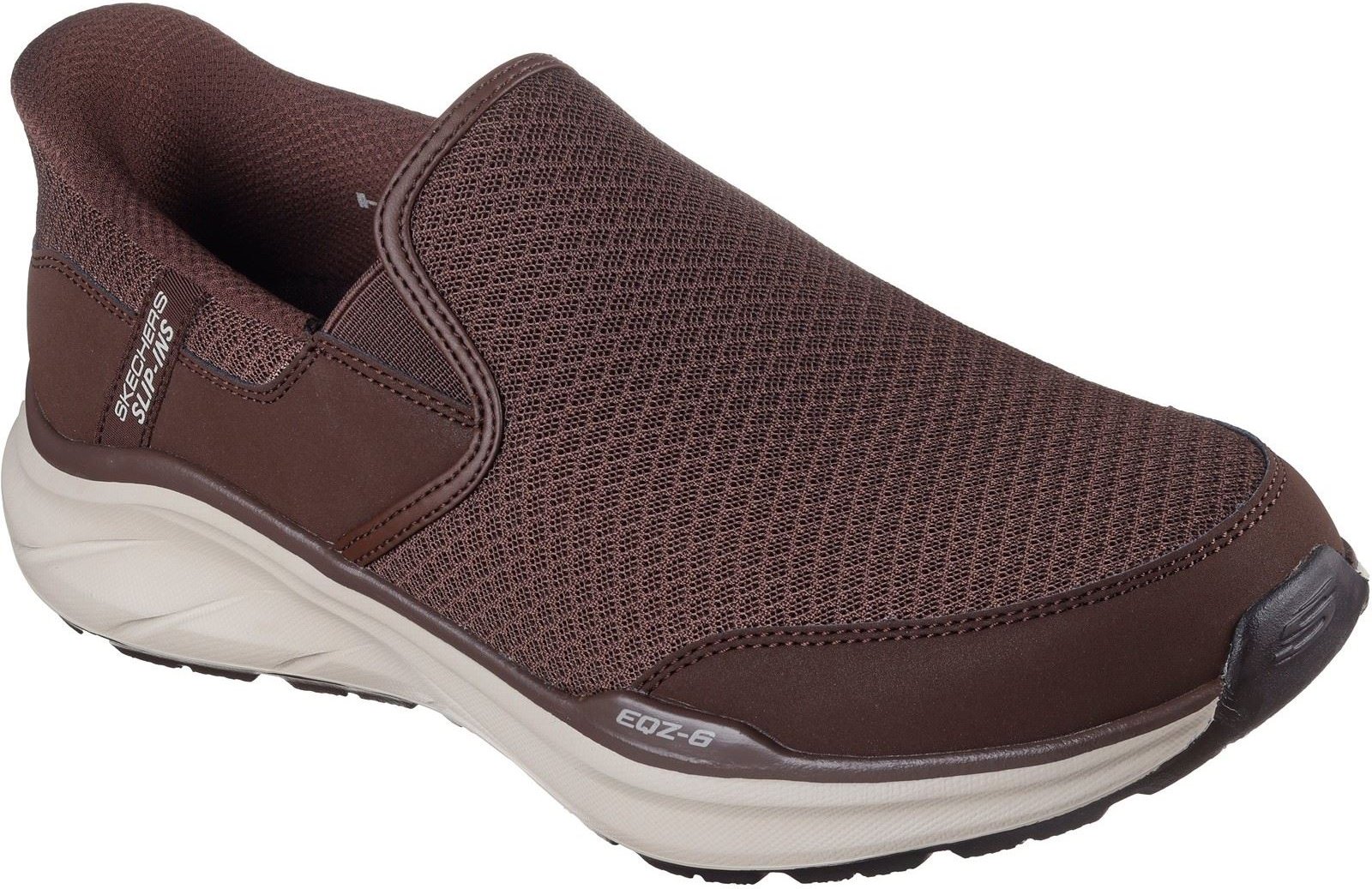 Thumbnail - Skechers Equalizer 6.0 Textil Herren braune Sneakers