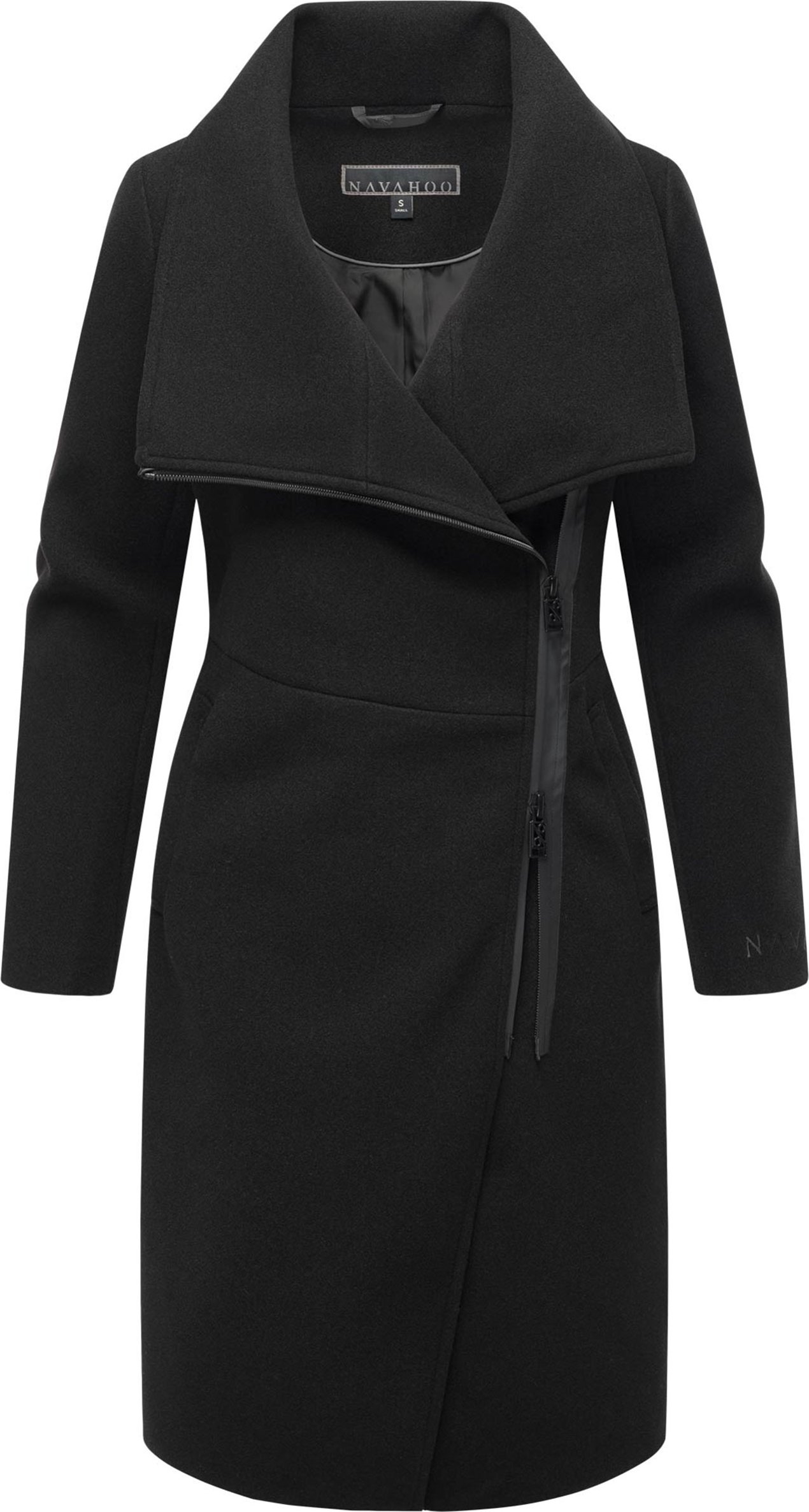 Navahoo Samtrose Damen Übergangsmantel mit Stehkragen – elegant & modern