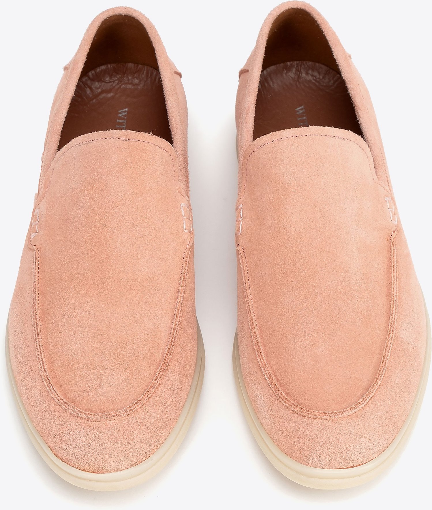 Wittchen Herren-Mokassins aus echtem Wildleder, rosa