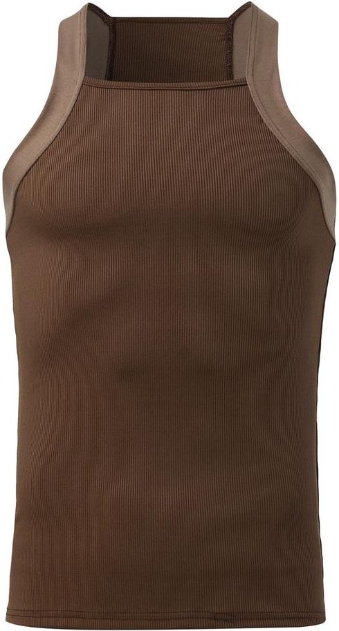 Thumbnail - Herren Tanktop in voller Größe mit quadratischem Ausschnitt und breiten Trägern, Plusgröße