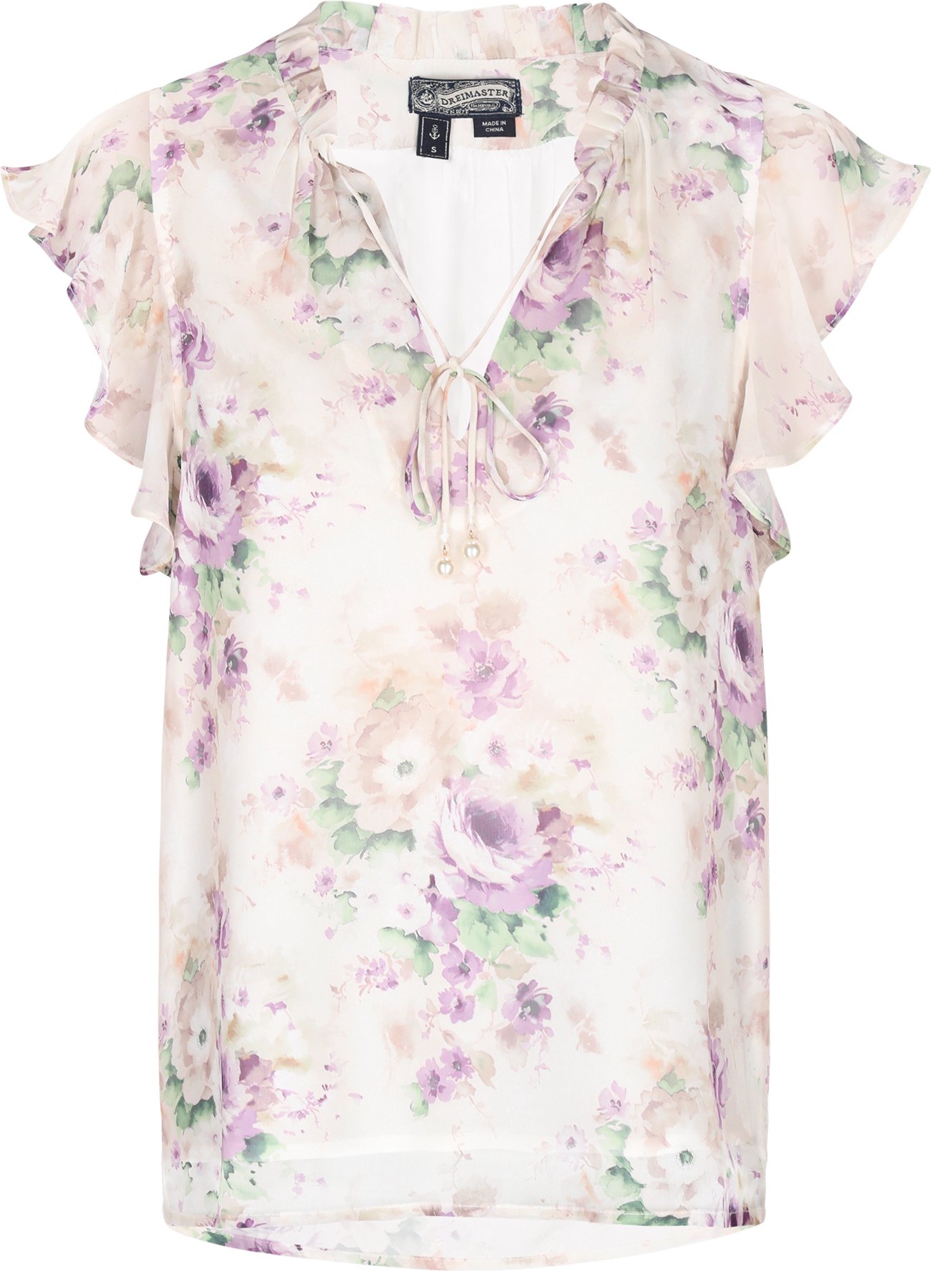 Dreimaster Bluse Frauen lila