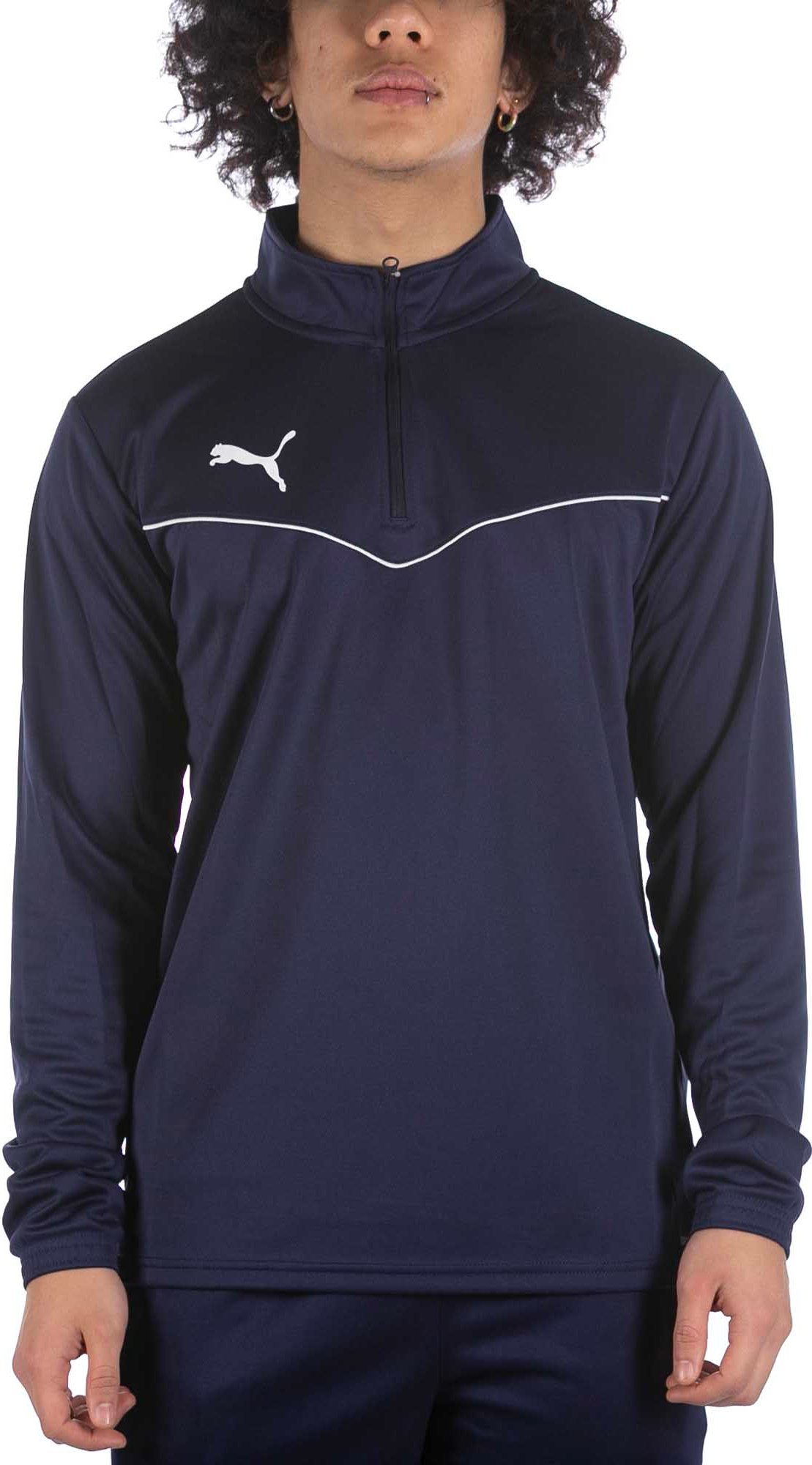 Thumbnail - Puma Teamrise Sweatshirt 1/4 Zip Top Blau