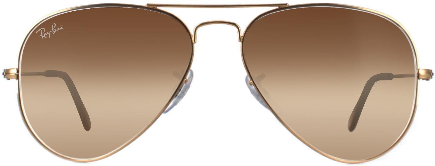 Lunettes De Soleil Ray-Ban Aviator 3025 001/51 Ombre Brun Or