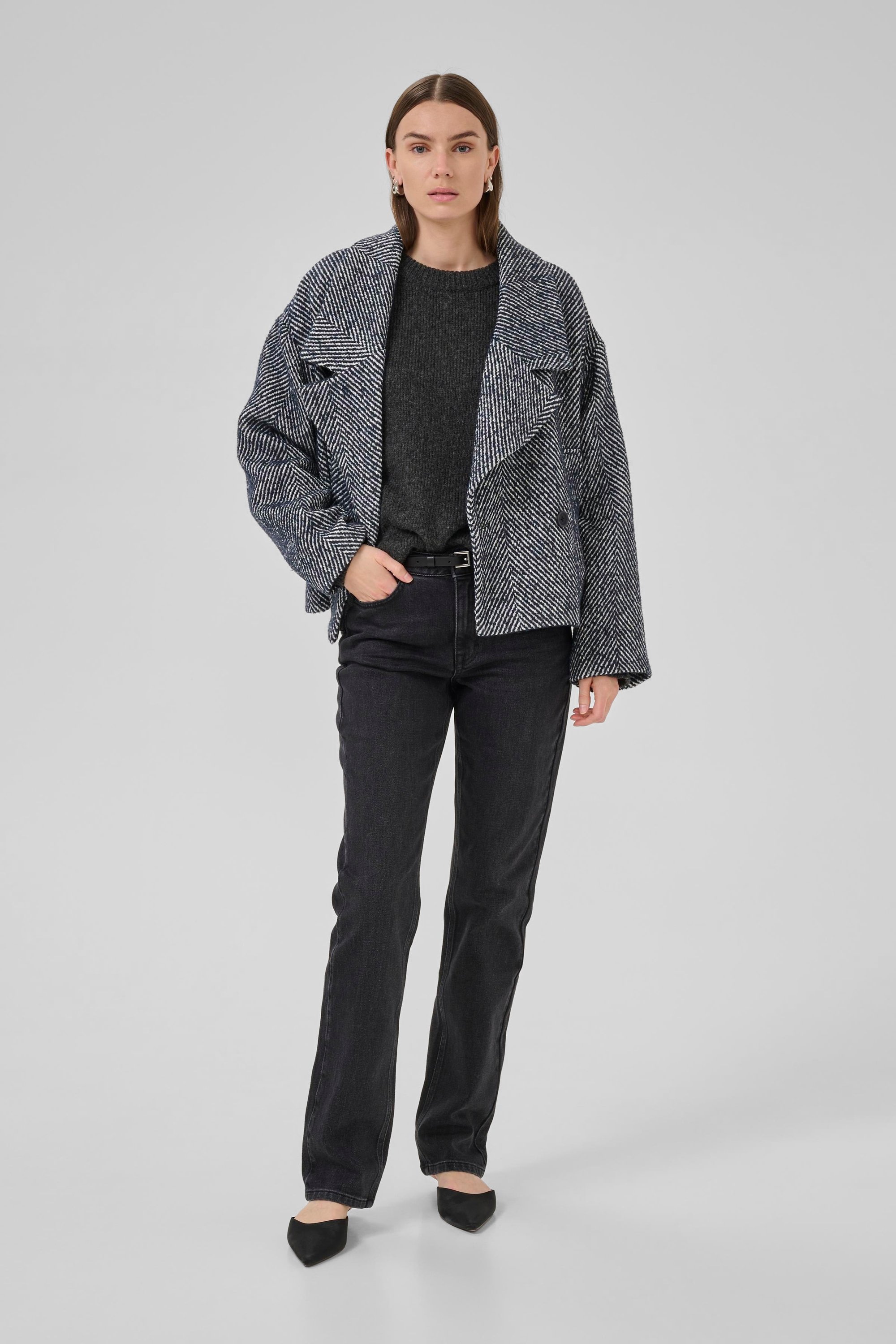 Jacke MaggieMW Jacke Baggy fit blue white