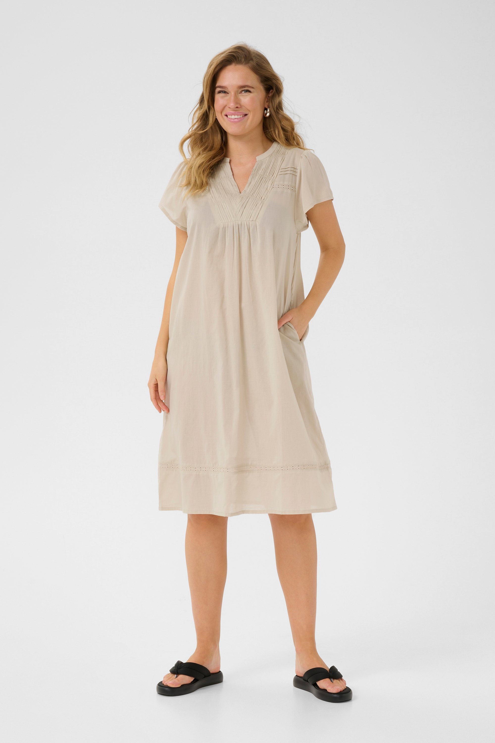 Thumbnail - Kleid Regular fit beige