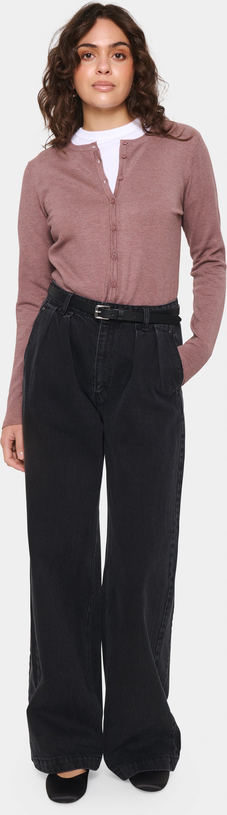 Strickjacke Classic fit rose