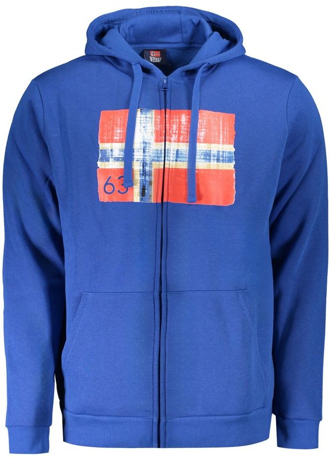 Norwegen Zip-Hoodie Norwegische Flagge