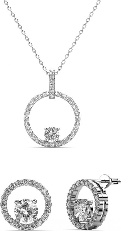 Desiree Set und Box - Silber und Kristall