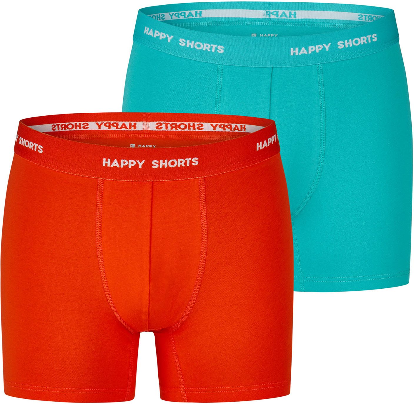 Happy Shorts Herren Retro Boxer Neon 2-Pack Retroshorts, Vintage Boxer,