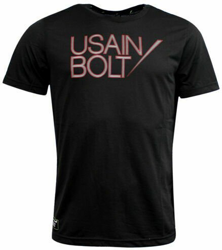 Puma Usain Bolt Logo Kurzarm-T-Shirt Schwarz - Herren