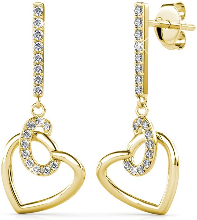 Allure Ohrringe - Gold und Kristall