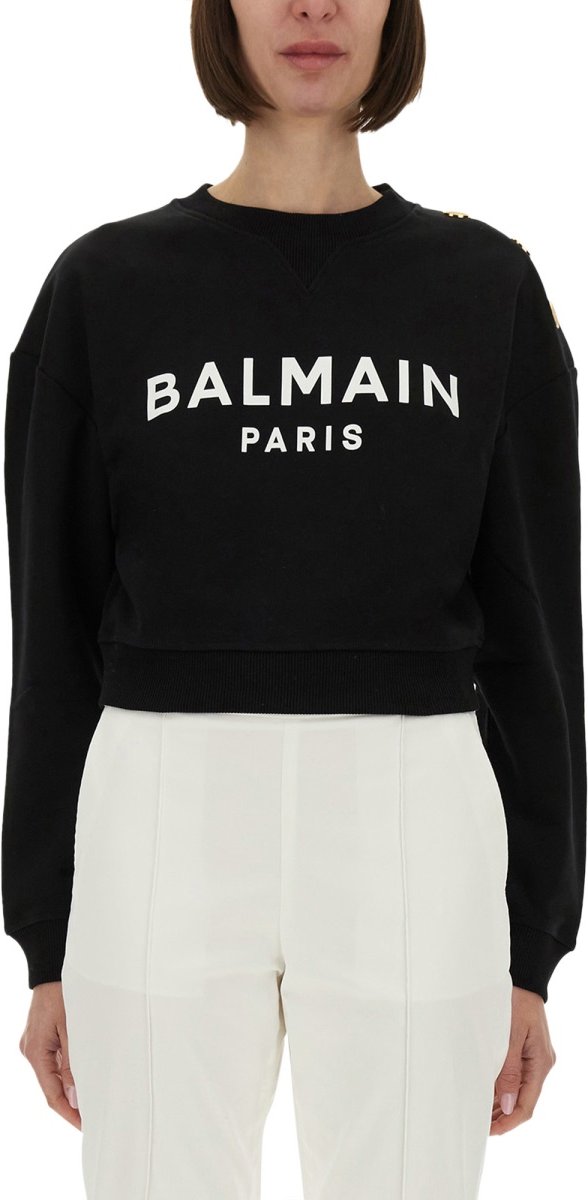 Bedruckter Balmain Paris Pullover
