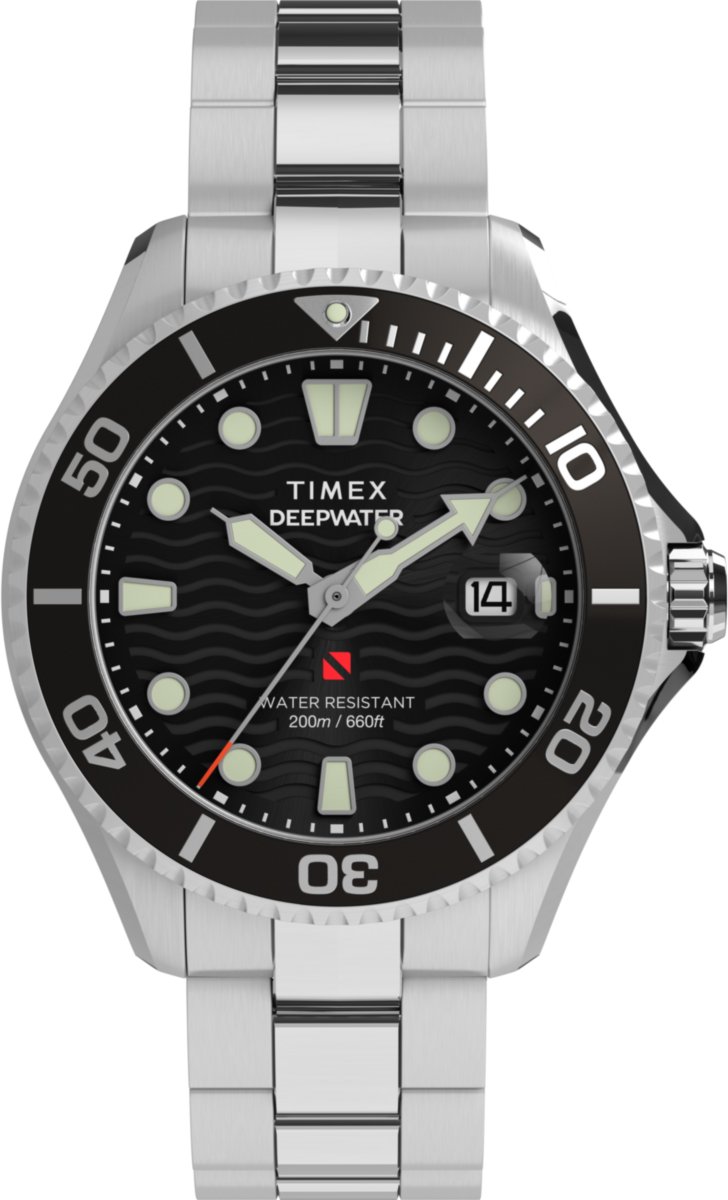 Timex Deep Water Meridian Silber Herren Armbanduhr TW2W82000