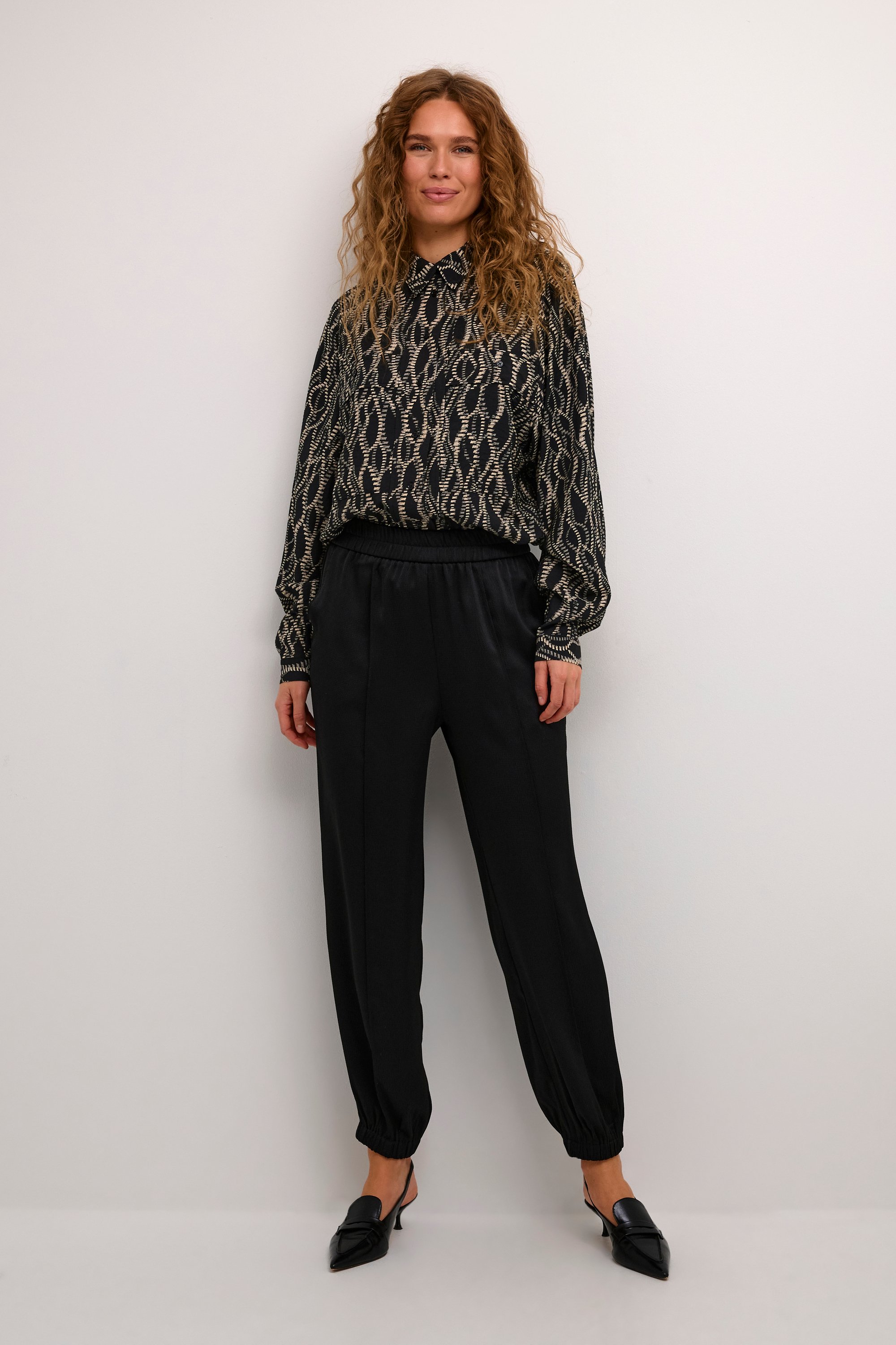 Thumbnail - Casual Hose Loose fit Black