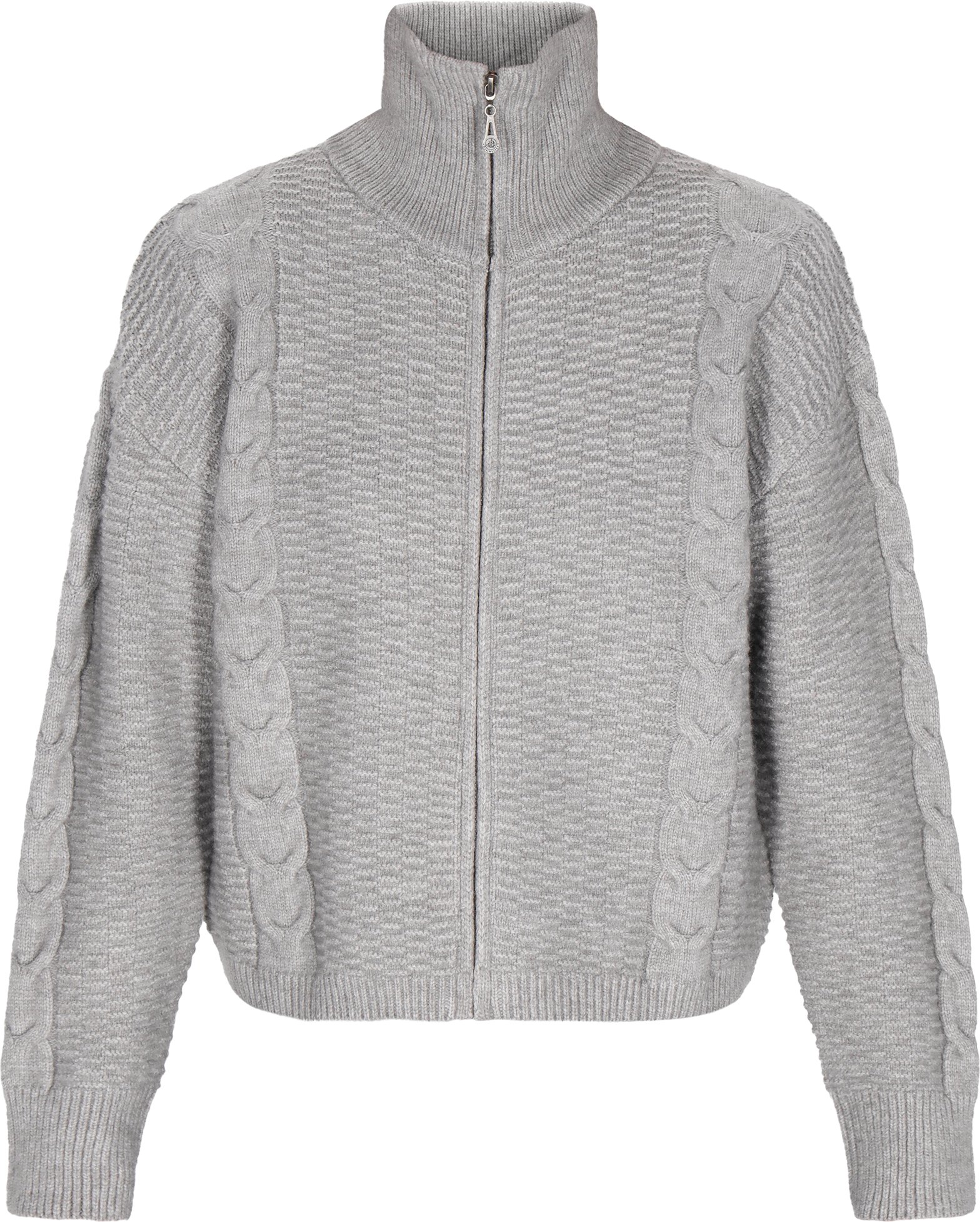 Dreimaster Strickjacke Frauen Graumelange