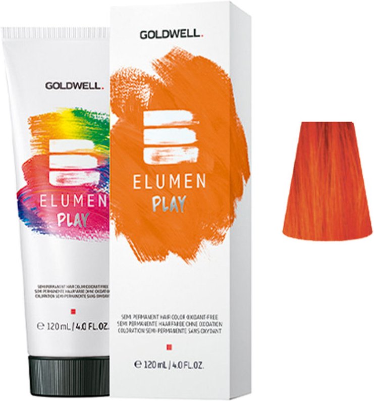 Thumbnail - Elumen Play Semi Permanent Hair Color Oxidant-free #orange 120 ml